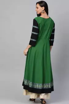 Women'S Cotton Slub Anarkali Kurta