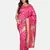 Rani Pink Woven Art Silk Saree With Blouse