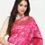 Rani Pink Woven Art Silk Saree With Blouse