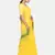 Yellow Triangle Design Hand Weaven Cotton Silk Handloom Saree With Blouse