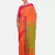Rust Plain Work Khadi Cotton Handloom Saree With Blouse