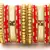 Red bangles-and-bracelets