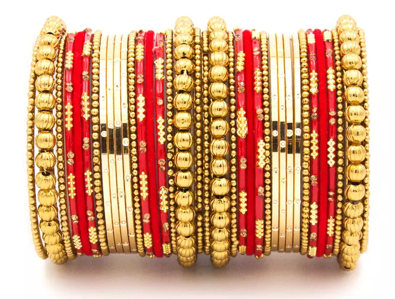 Red bangles-and-bracelets