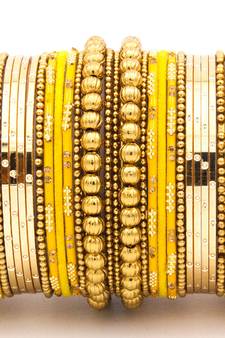 Yellow bangles-and-bracelets