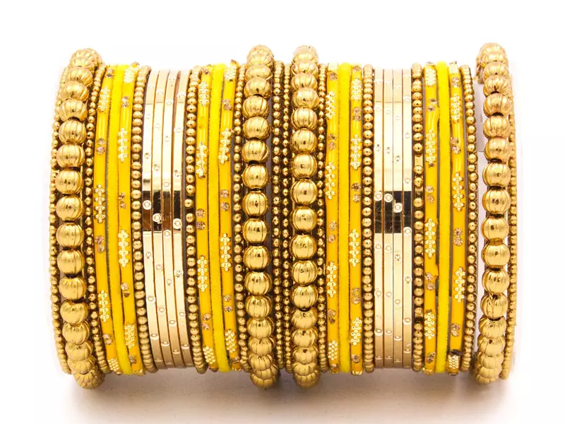 Yellow bangles-and-bracelets
