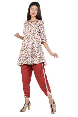 Multicolor printed rayon ethnic-kurtis 2