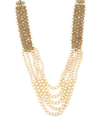 Off White Kundan Necklace Sets 6