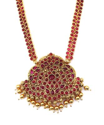 Red Stone Kemp Necklace Set 6