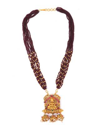 red beaded jewellery necklace sets 8