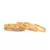 Gold Plated Pearl Bangle Set of 4