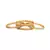 Gold Plated Pearl Bangle Set of 4
