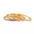 Gold Plated Pearl Bangle Set of 4