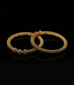 Gold Plated South Traditional Design bangle Set of 2