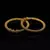 Gold Plated South Traditional Design bangle Set of 2
