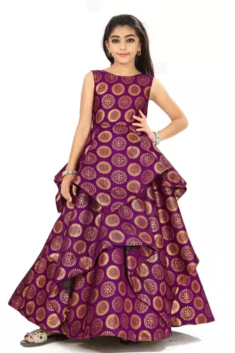 Kids Bit Gown Dress For Girls
