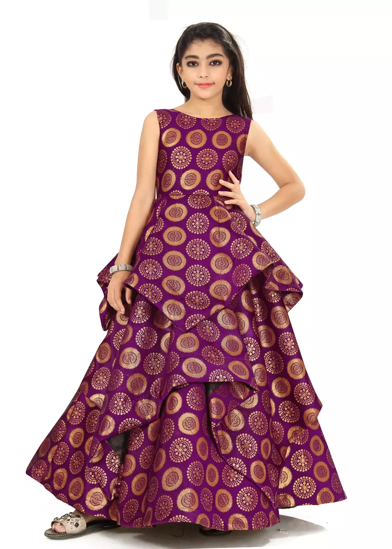 Kids Bit Gown Dress For Girls