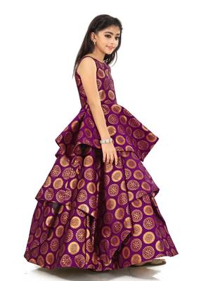 Kids Bit Gown Dress For Girls 3