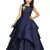 Kids Blue Cotton Silk Gown For Girls 