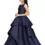 Kids Blue Cotton Silk Gown For Girls 