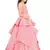 Kids Pink Long Gown Dress For Girls