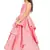Kids Pink Long Gown Dress For Girls