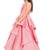 Kids Pink Long Gown Dress For Girls