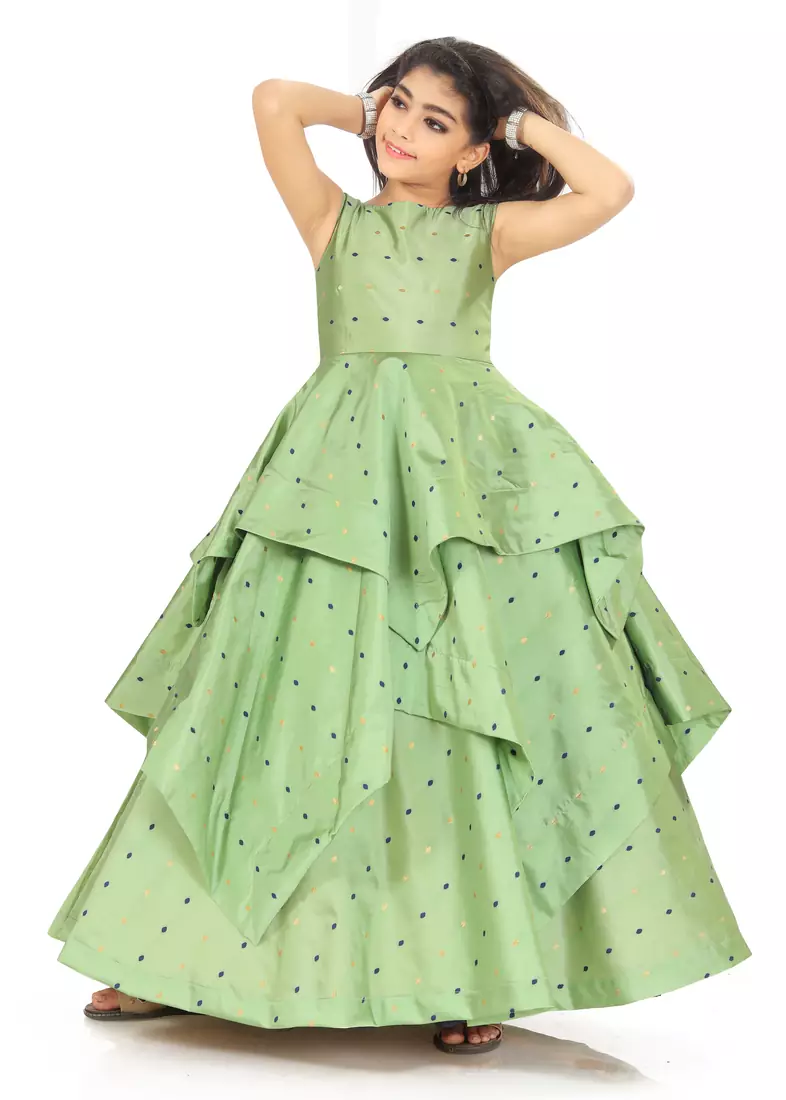 Kids Pista Gown Dress