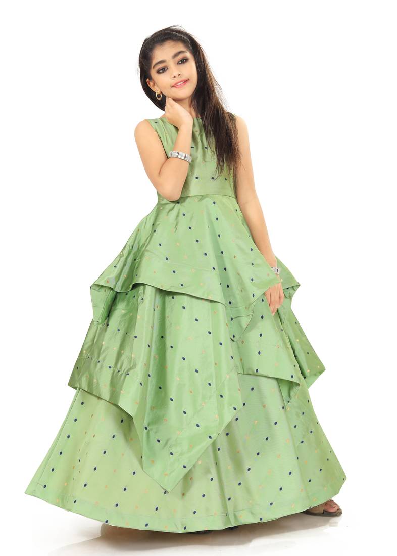 Kids Pista Gown Dress
