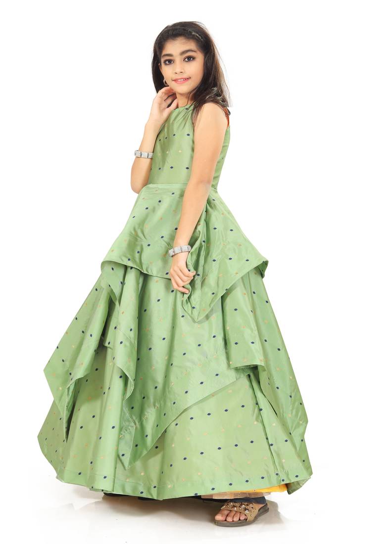 Kids Pista Gown Dress