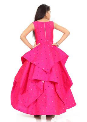Girls Rani Pink Gown Dress  4