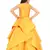 Kids  Yellow Cotton Silk Gown Dress
