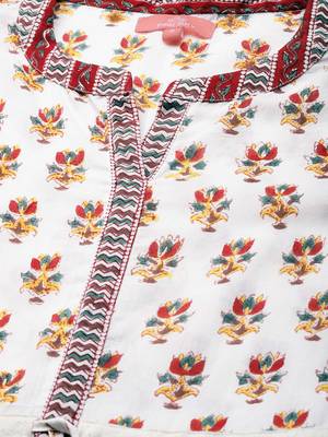 Off-white printed cotton long-dresses 5