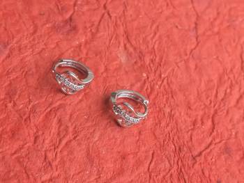 Fashion 2pair of Gold plated, American diamond Earrings 3