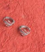 Fashion American Diamond silver plated Stud Earrings for girls