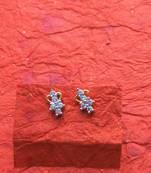 Fashion American Diamond Gold plated Stud Earrings for girls