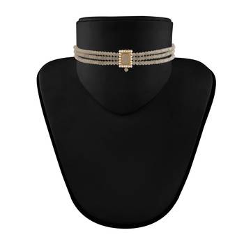 Traditional Handcrafted Beaded Choker with Earrings For Women/Girls  3