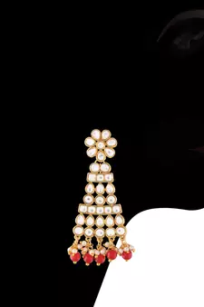 Traditional Handcrafted Faux Kundan & Pearl Studded Necklace Set with Earrings & Maang Tikka (M4111R)