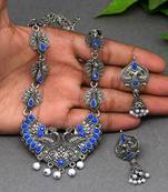 Blue necklace-sets