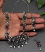Maroon necklace-sets