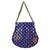 Beautiful Light Weight Potli Style Clutch Bag with Dotted Pattern For Women (Blue)