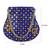 Beautiful Light Weight Potli Style Clutch Bag with Dotted Pattern For Women (Blue)