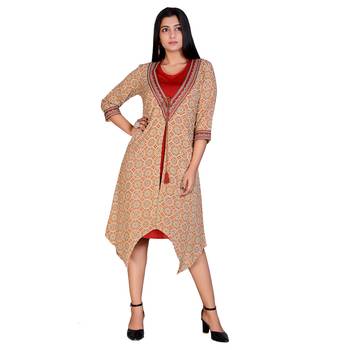  Womens Kurta Inner Set Rayon Ptd Emb Elite 13 1