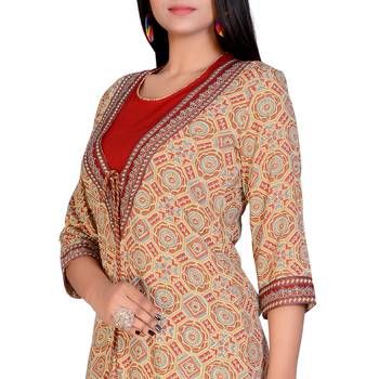  Womens Kurta Inner Set Rayon Ptd Emb Elite 13 4