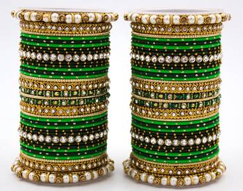 Green bangles-and-bracelets 1