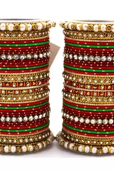 Red bangles-and-bracelets