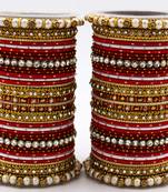 Red bangles-and-bracelets