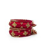 Red bangles-and-bracelets