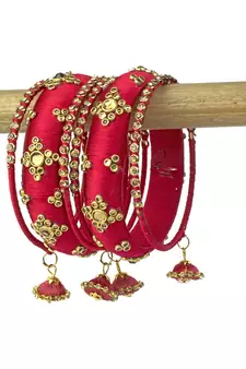 Red bangles-and-bracelets