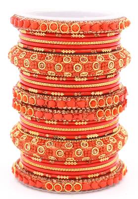 Orange bangles-and-bracelets 1