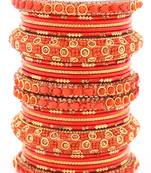 Orange bangles-and-bracelets